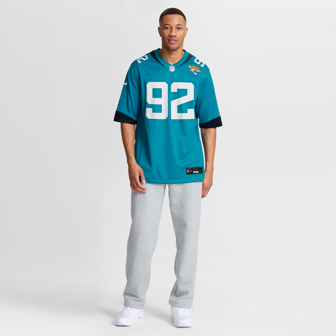 Jacksonville Jaguars Danny Striggow Nike Teal Game Jersey