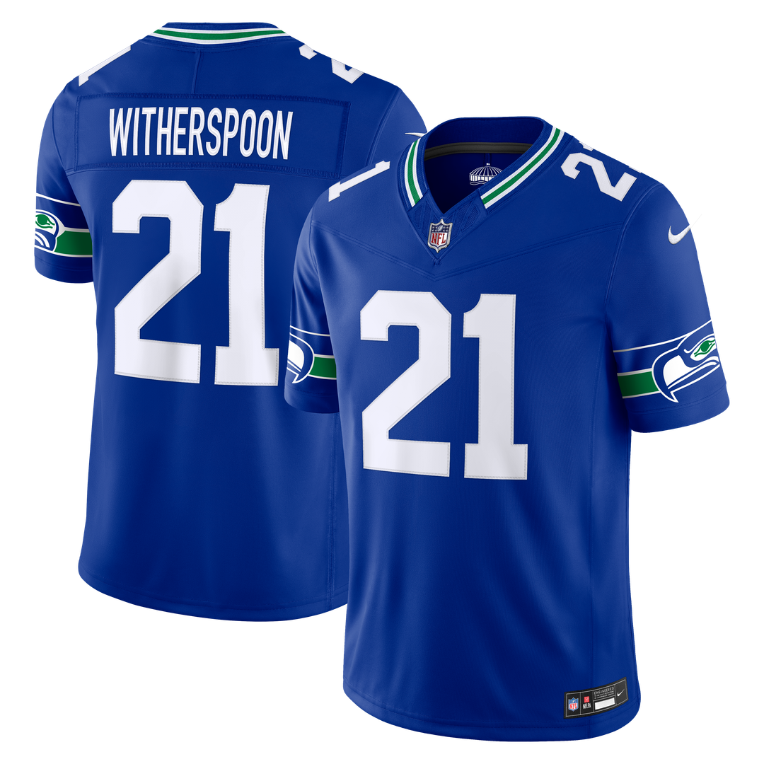 Seattle Seahawks Devon Witherspoon Nike Royal Alternate Vapor FUSE Stitched Limited Jersey