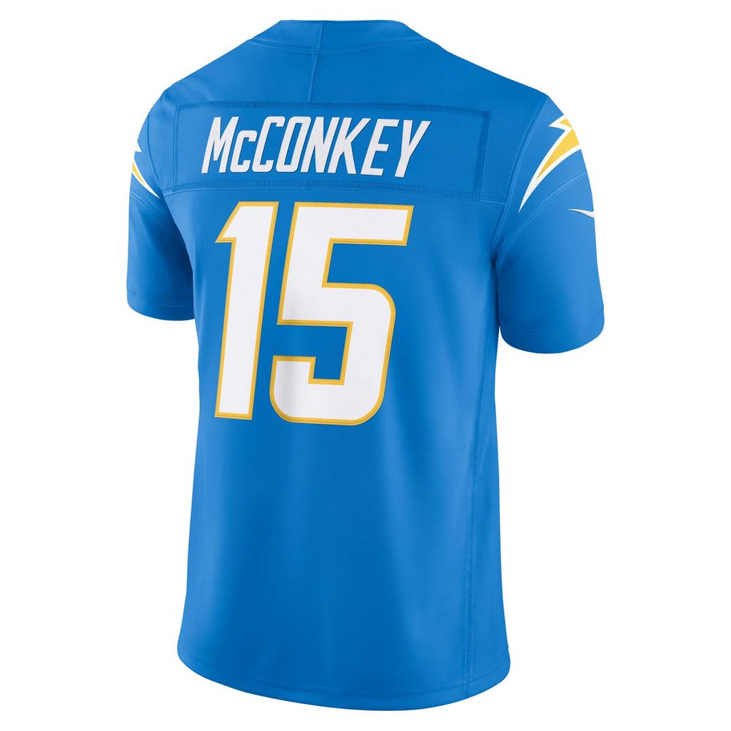 Los Angeles Chargers Ladd McConkey Nike Powder Blue Team Vapor FUSE Stitched Limited Jersey