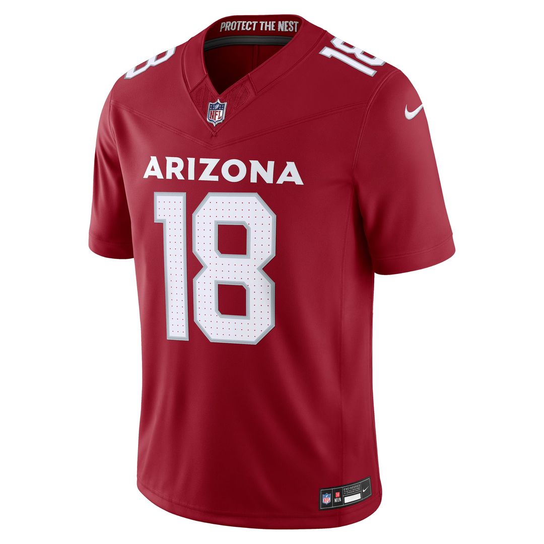 Arizona Cardinals Marvin Harrison Jr. Nike Cardinal Team Vapor FUSE Stitched Limited Jersey