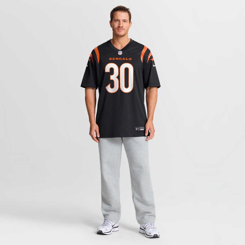 Cincinnati Bengals Chase Brown Nike Black Game Jersey