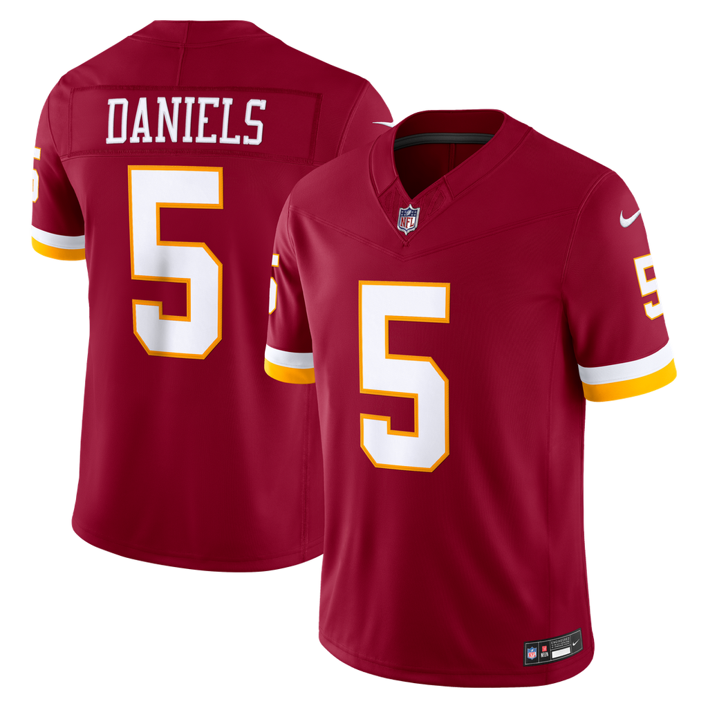 Washington Commanders Jayden Daniels Nike Burgundy Team Vapor FUSE Stitched Limited Jersey