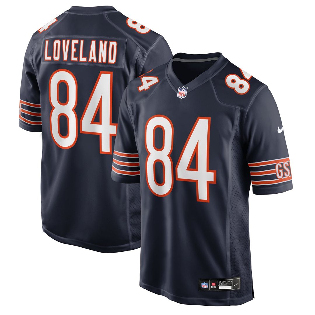 Chicago Bears Colston Loveland Nike Navy Game Jersey