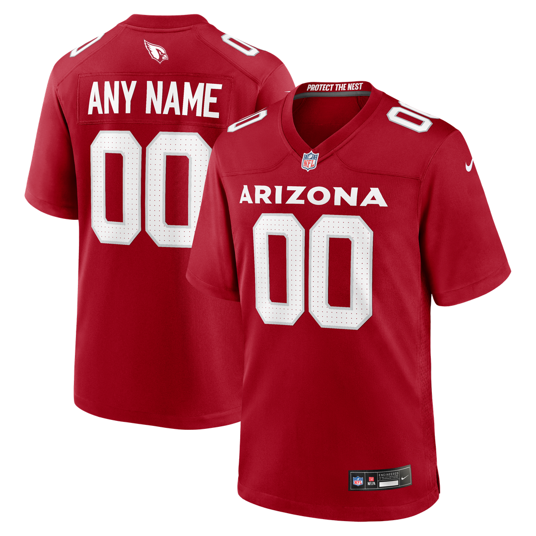 Arizona Cardinals Nike Cardinal Custom Jersey