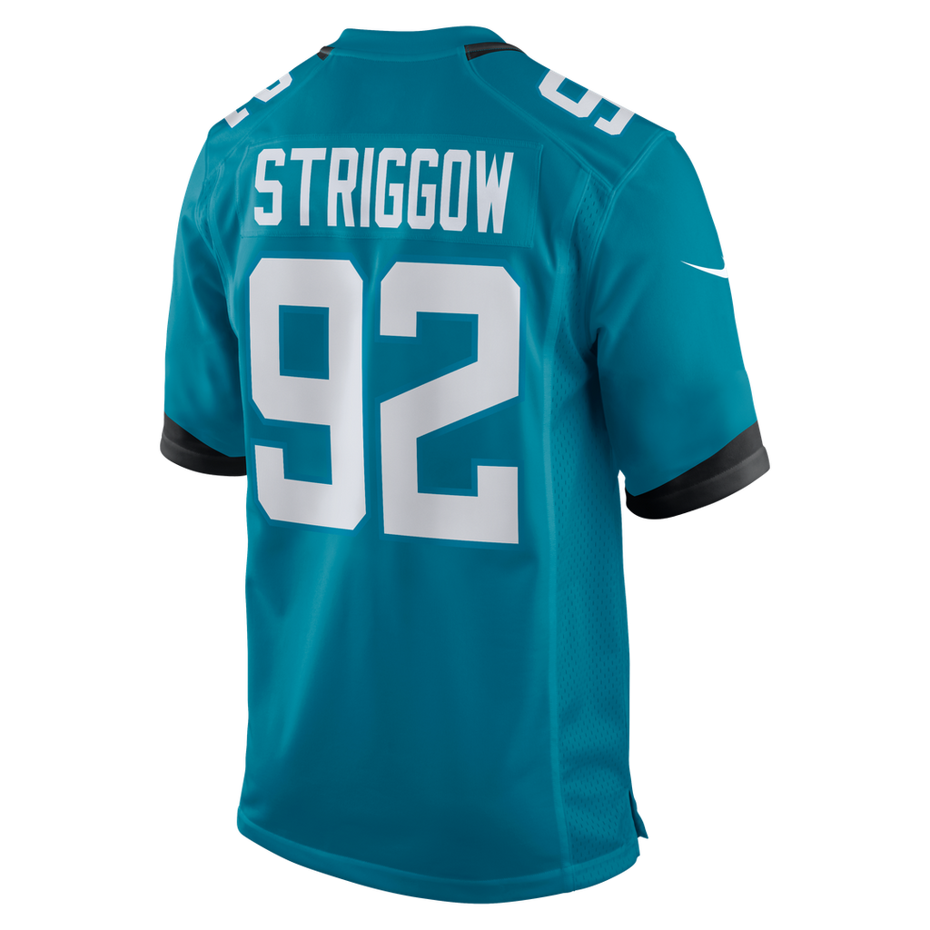 Jacksonville Jaguars Danny Striggow Nike Teal Game Jersey