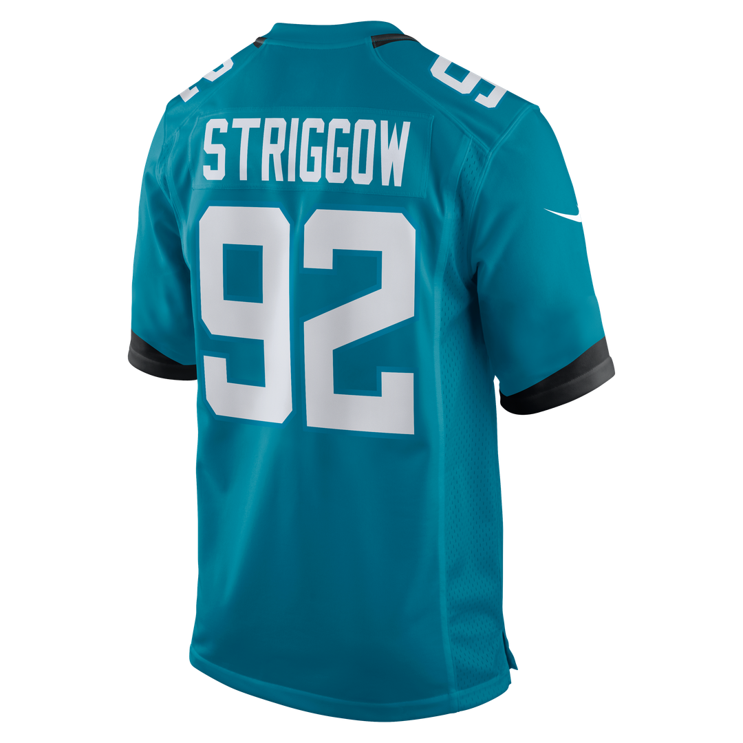 Jacksonville Jaguars Danny Striggow Nike Teal Game Jersey