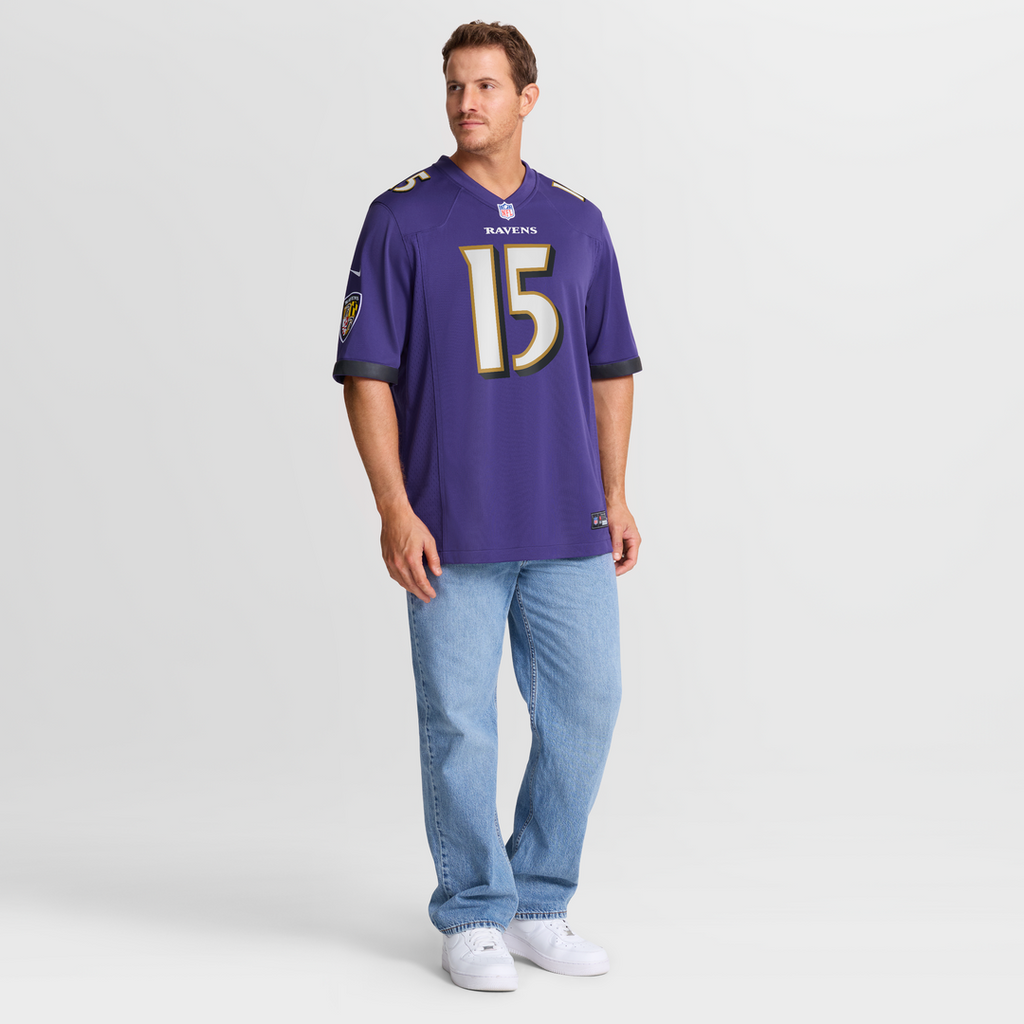 Baltimore Ravens Cooper Rush Nike Purple Game Jersey