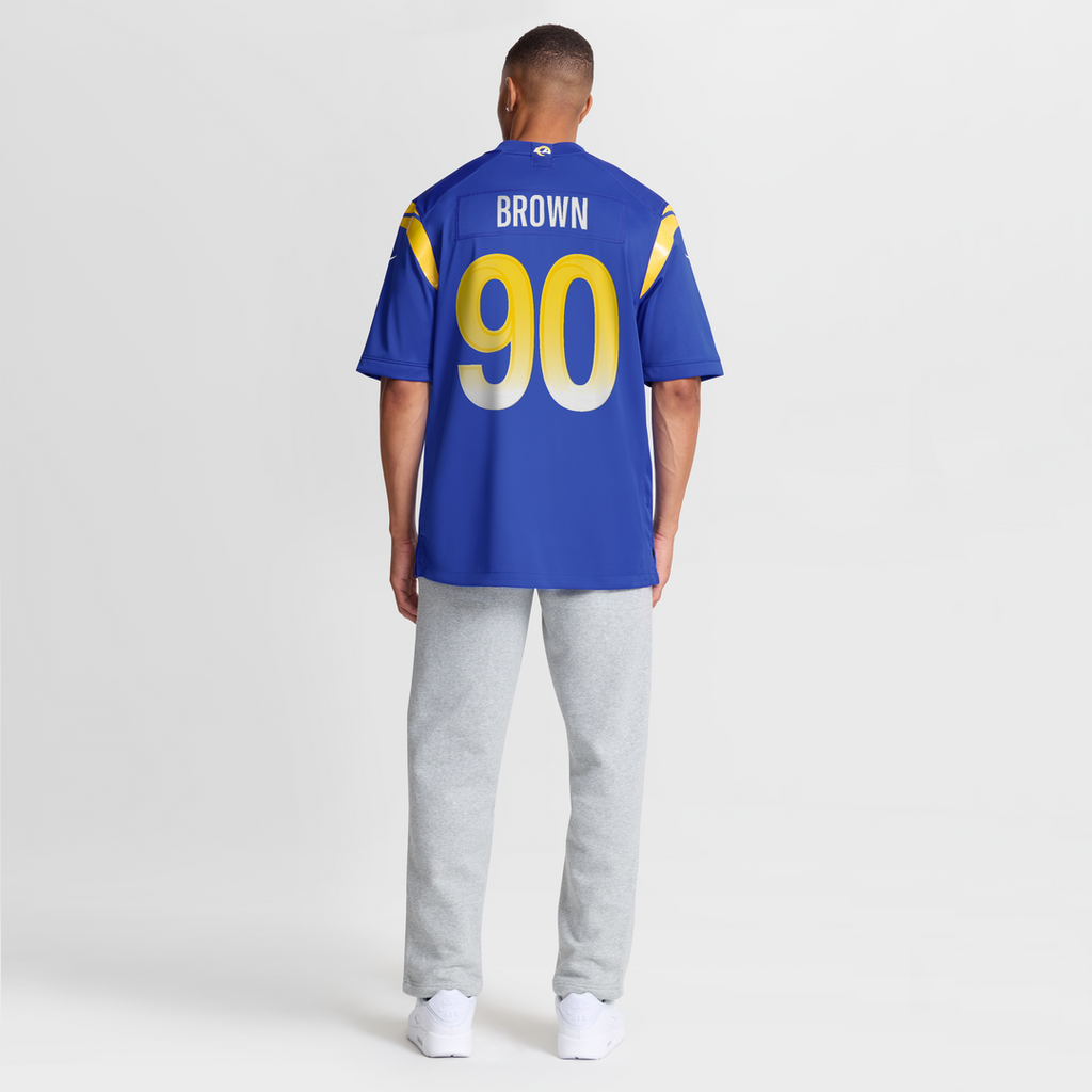 Los Angeles Rams Earnest Brown IV Nike Royal Game Jersey