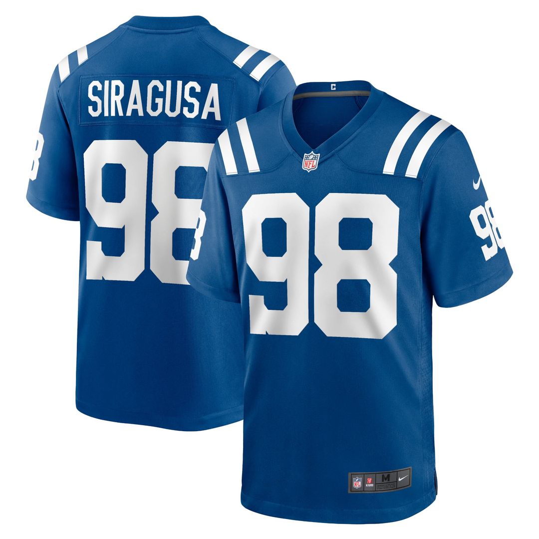 Indianapolis Colts Tony Siragusa Nike Royal Retired Player Game Jersey