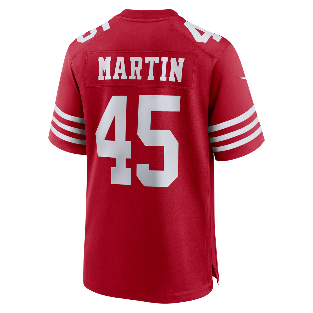 San Francisco 49ers Nick Martin Nike Scarlet Game Jersey