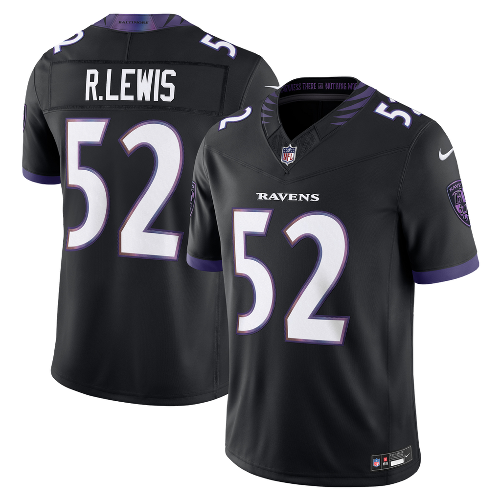 Baltimore Ravens Ray Lewis Nike Black Alternate Vapor FUSE Stitched Retired Player Limited Jersey