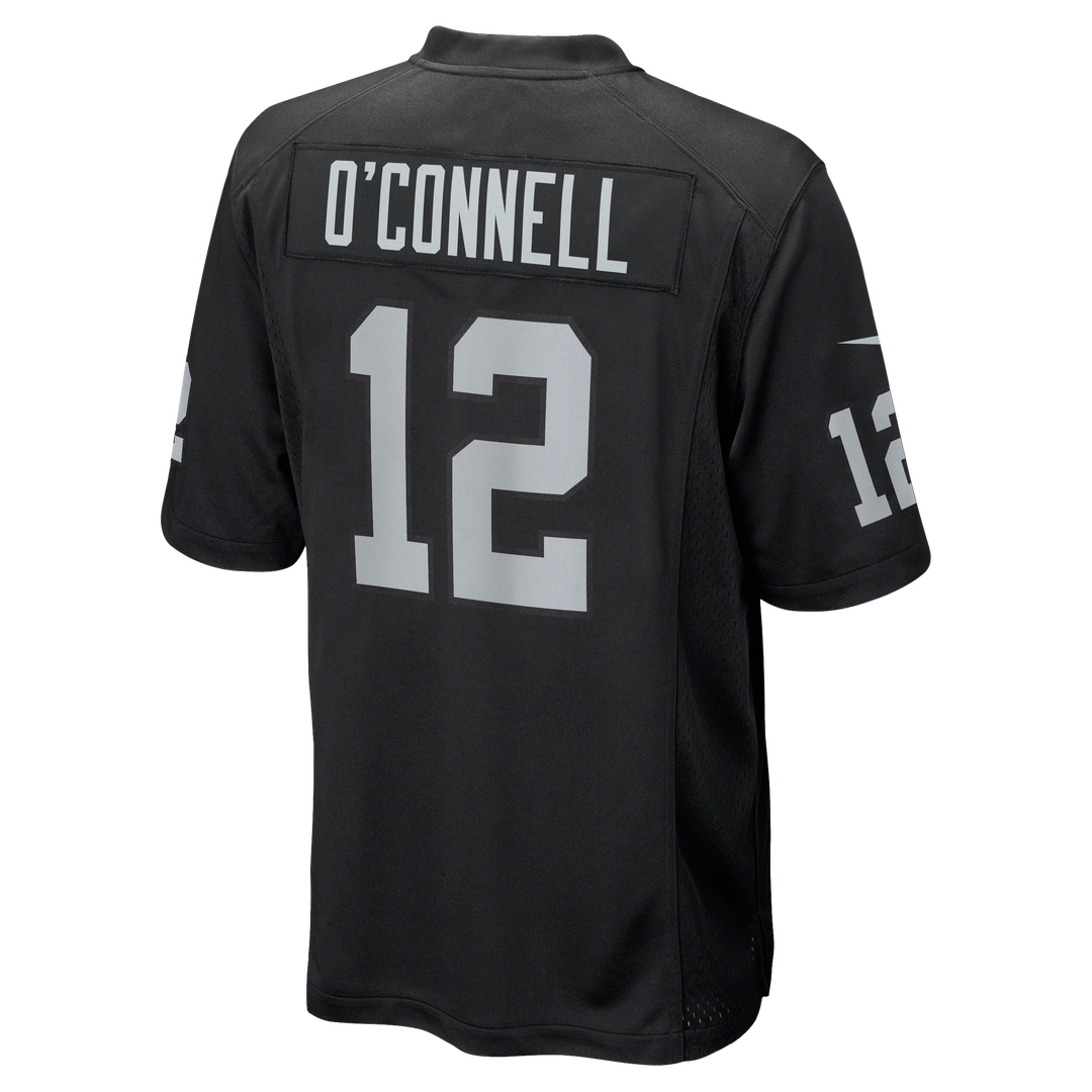 Las Vegas Raiders Aidan O'Connell Nike Black Game Jersey