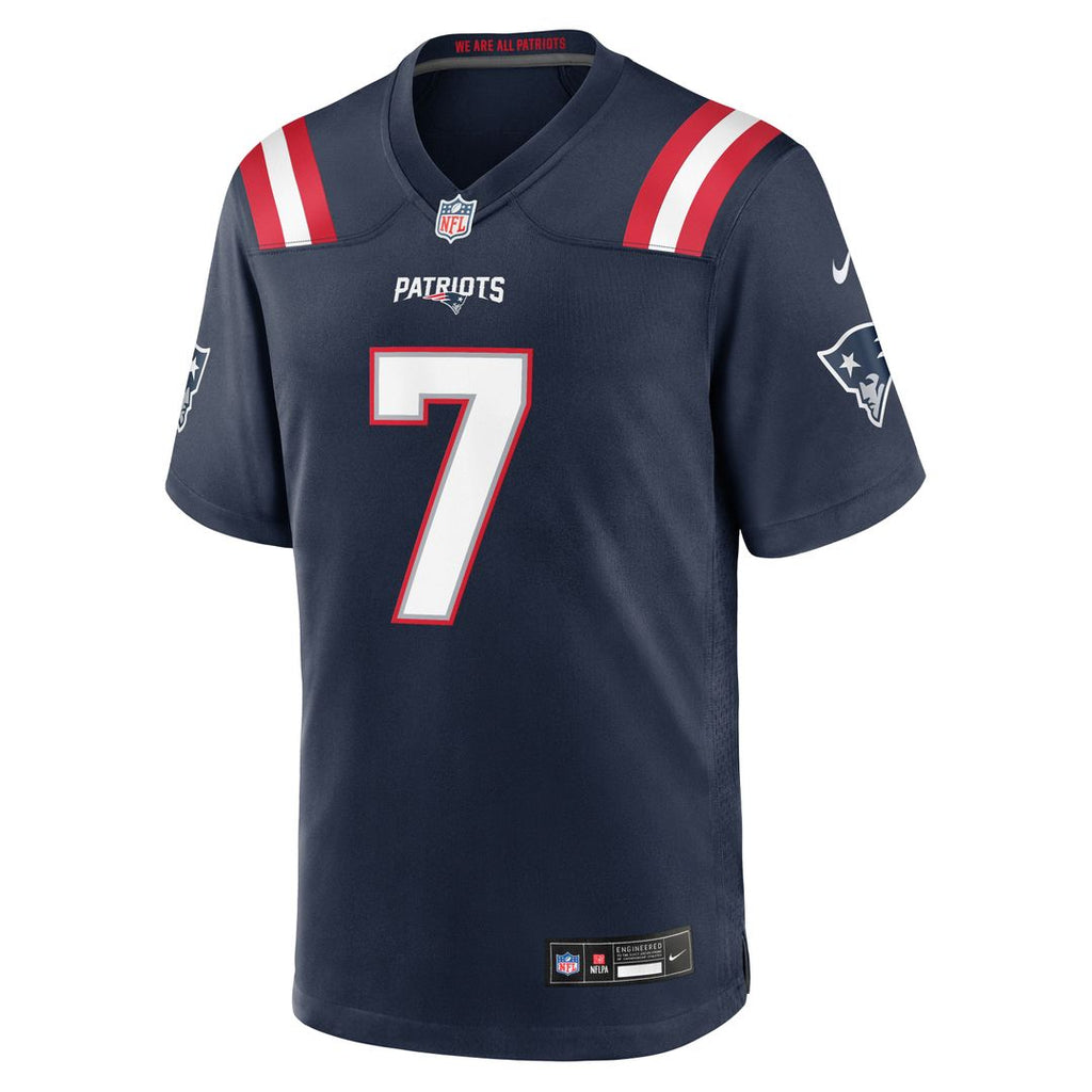 New England Patriots Carlton Davis Nike Navy Game Jersey