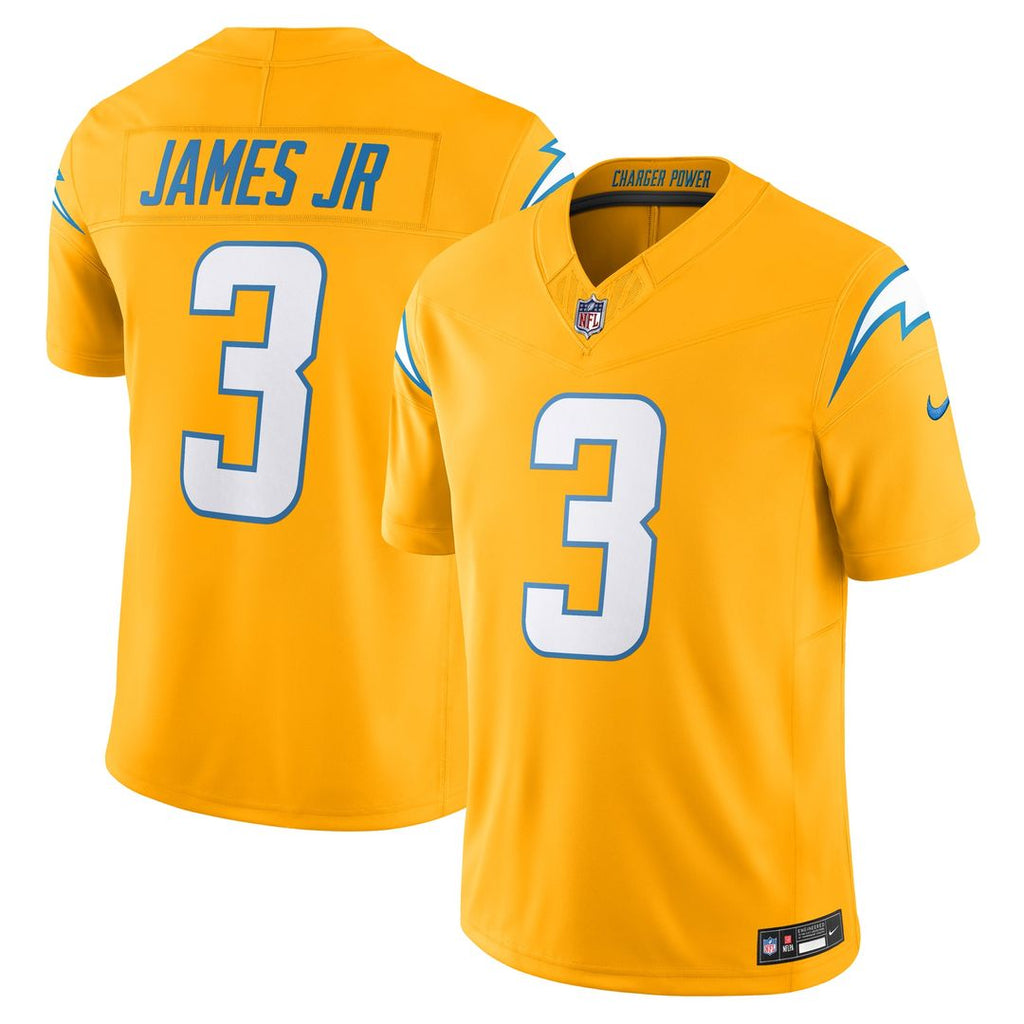 Los Angeles Chargers Derwin James Jr. Nike Gold Alternate Charger Power Vapor FUSE Limited Jersey