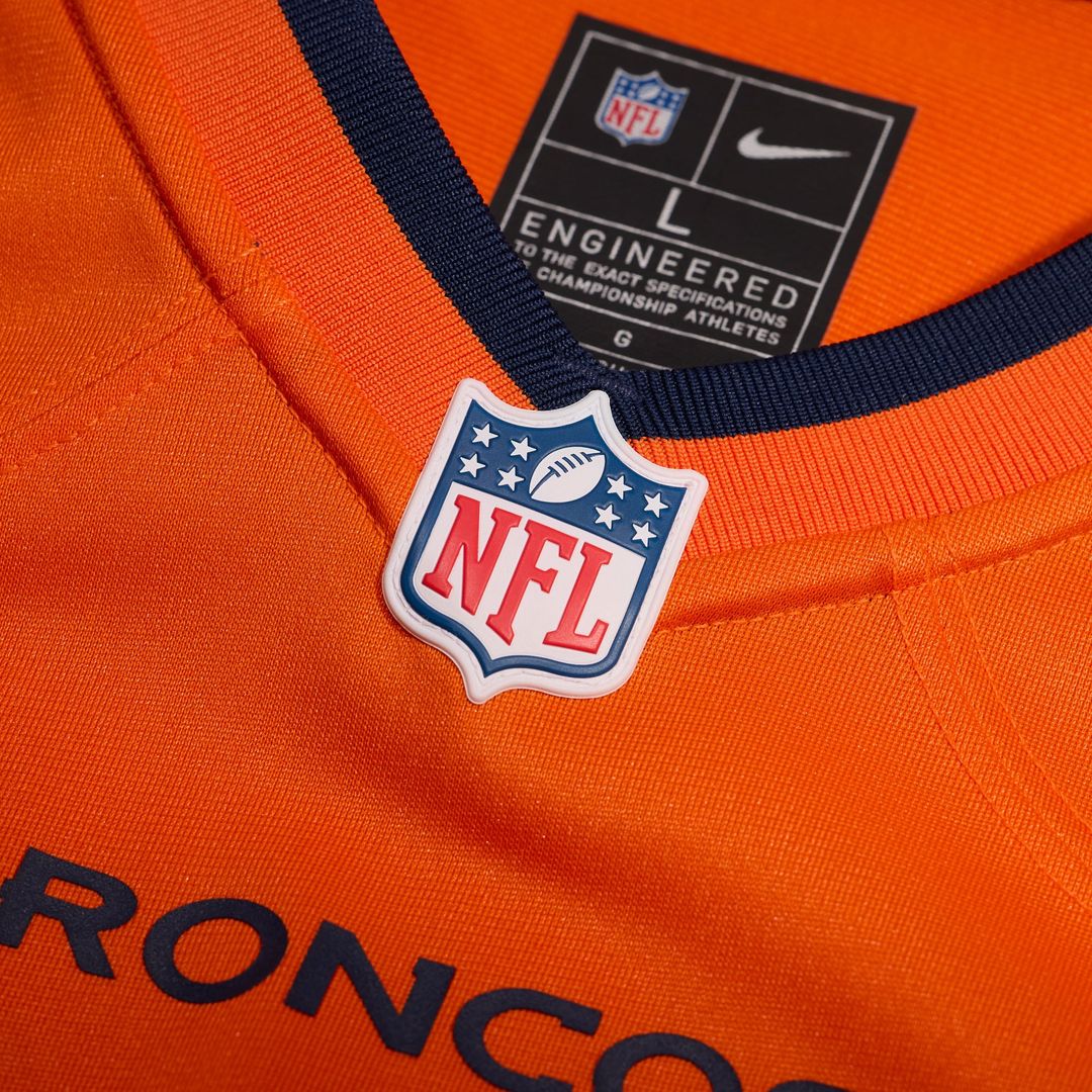 Denver Broncos JL Skinner Nike Orange Game Jersey