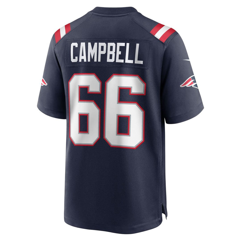 New England Patriots Will Campbell Nike Navy Game Jersey