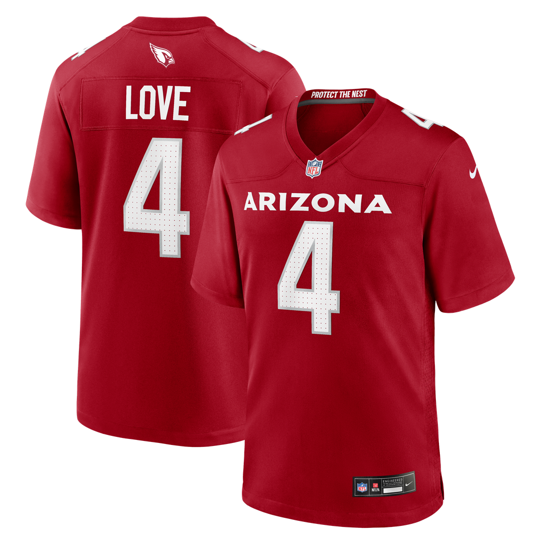 Arizona Cardinals Jeremiyah Love Nike Black Alternate Game Jersey
