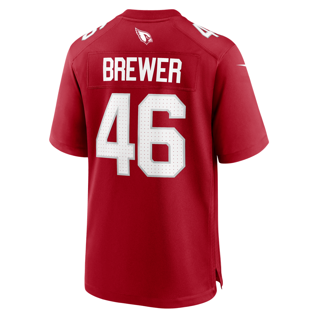 Arizona Cardinals Aaron Brewer Nike Cardinal Game Jersey