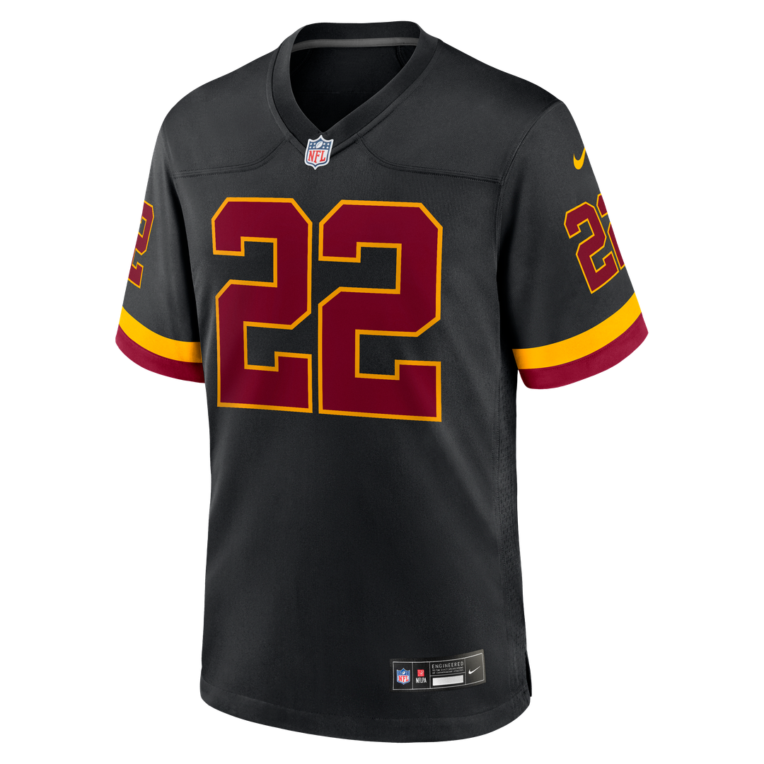 Washington Commanders Jacory Croskey - Merritt Nike Black Hail Raiser Alternate Game Jersey