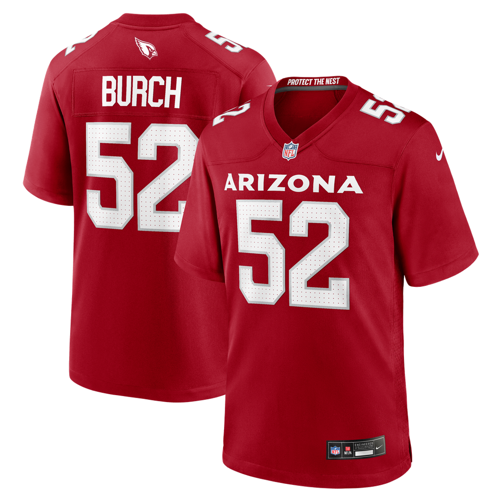 Arizona Cardinals Jordan Burch Nike Cardinal Game Jersey
