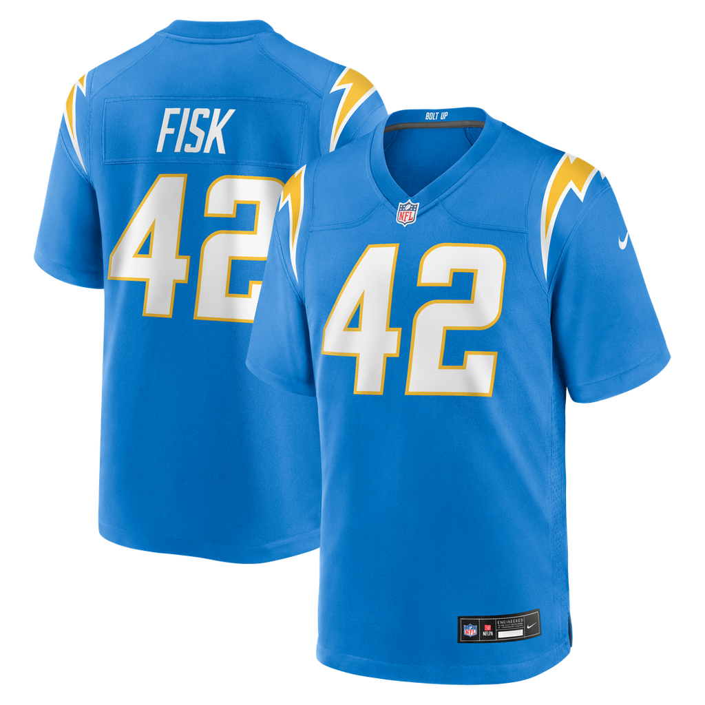 Los Angeles Chargers Tucker Fisk Nike Powder Blue Game Jersey