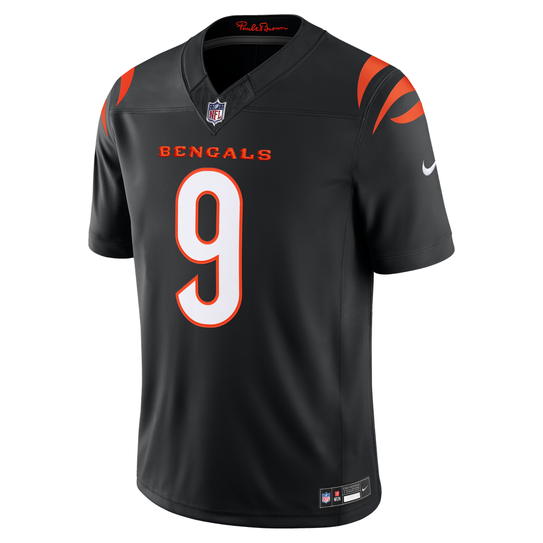 Cincinnati Bengals Joe Burrow Nike Orange Alternate Vapor FUSE Stitched Limited Jersey