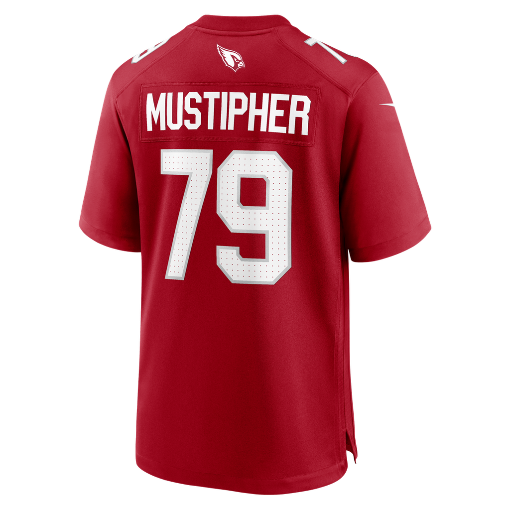 Arizona Cardinals PJ Mustipher Nike Cardinal Game Jersey
