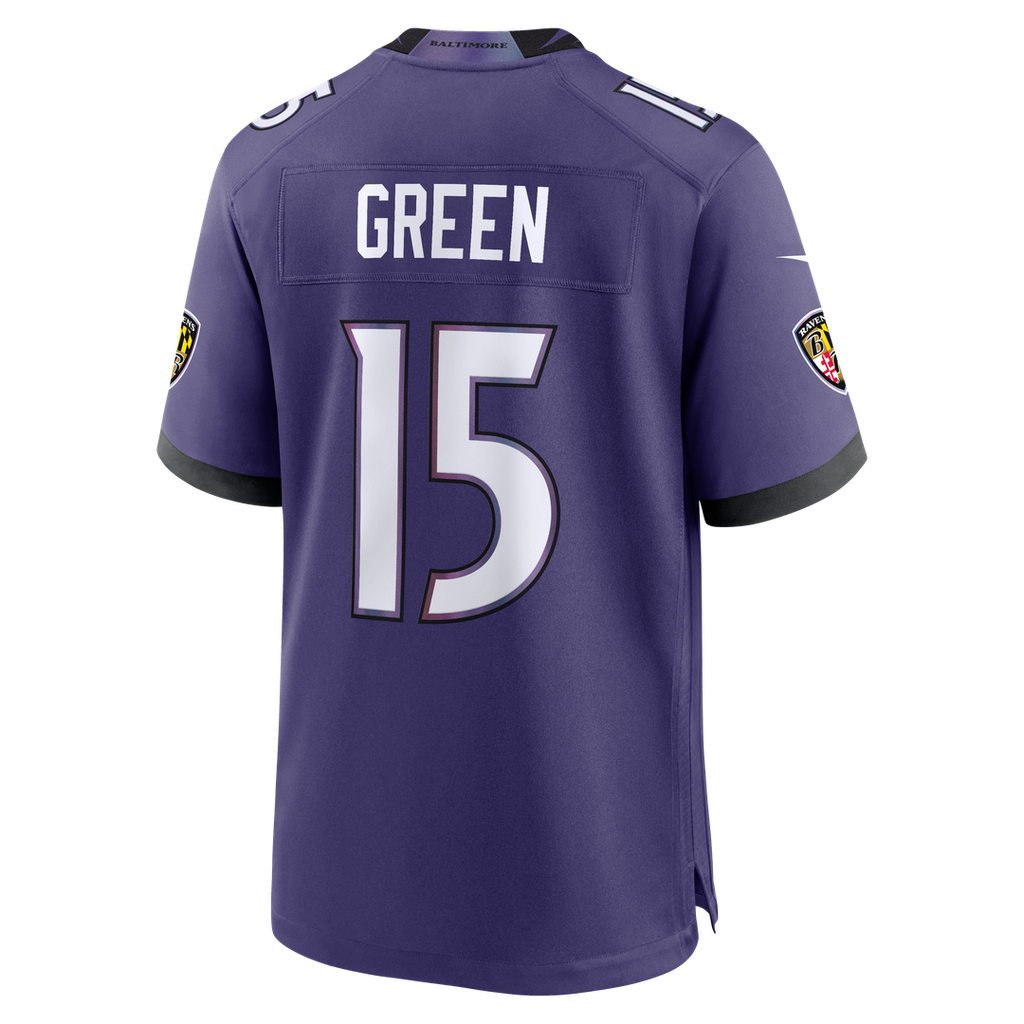 Baltimore Ravens Mike Green Nike Purple Game Jersey