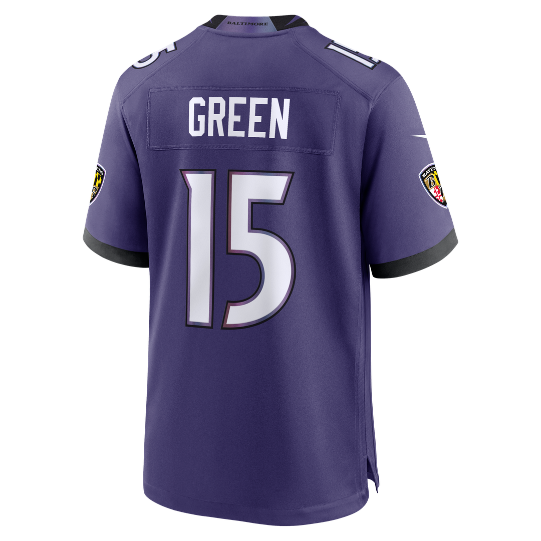 Baltimore Ravens Mike Green Nike Purple Game Jersey