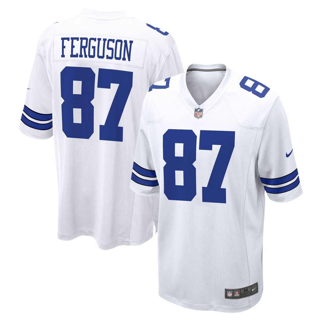 Dallas Cowboys Jake Ferguson Nike Navy Game Jersey