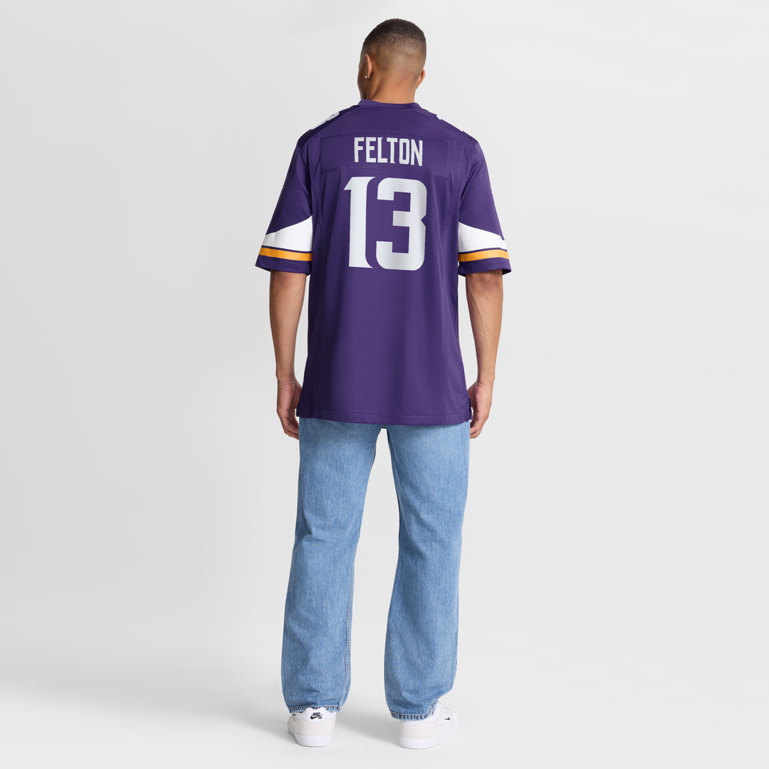 Minnesota Vikings Tai Felton Nike Purple Game Jersey
