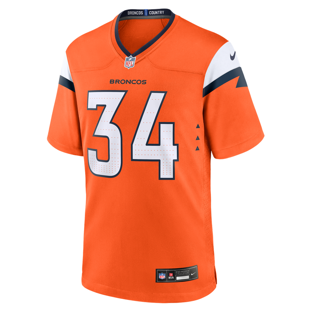 Denver Broncos JL Skinner Nike Orange Game Jersey