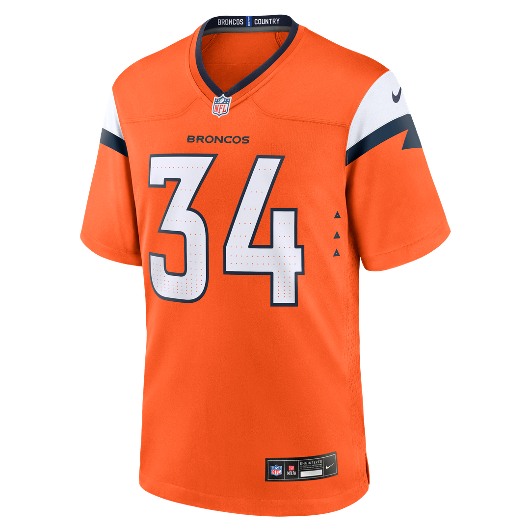 Denver Broncos JL Skinner Nike Orange Game Jersey
