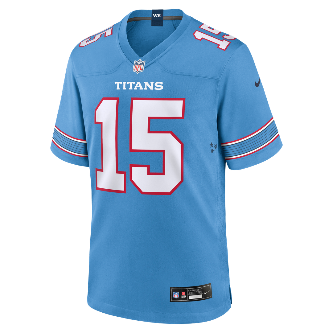 Tennessee Titans Keldric Faulk Nike Light Blue Game Jersey