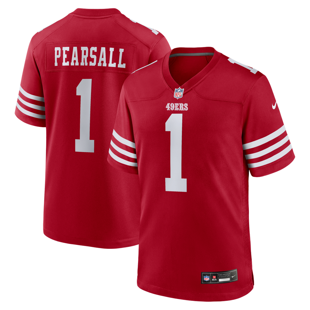 San Francisco 49ers Ricky Pearsall Nike Scarlet Game Jersey