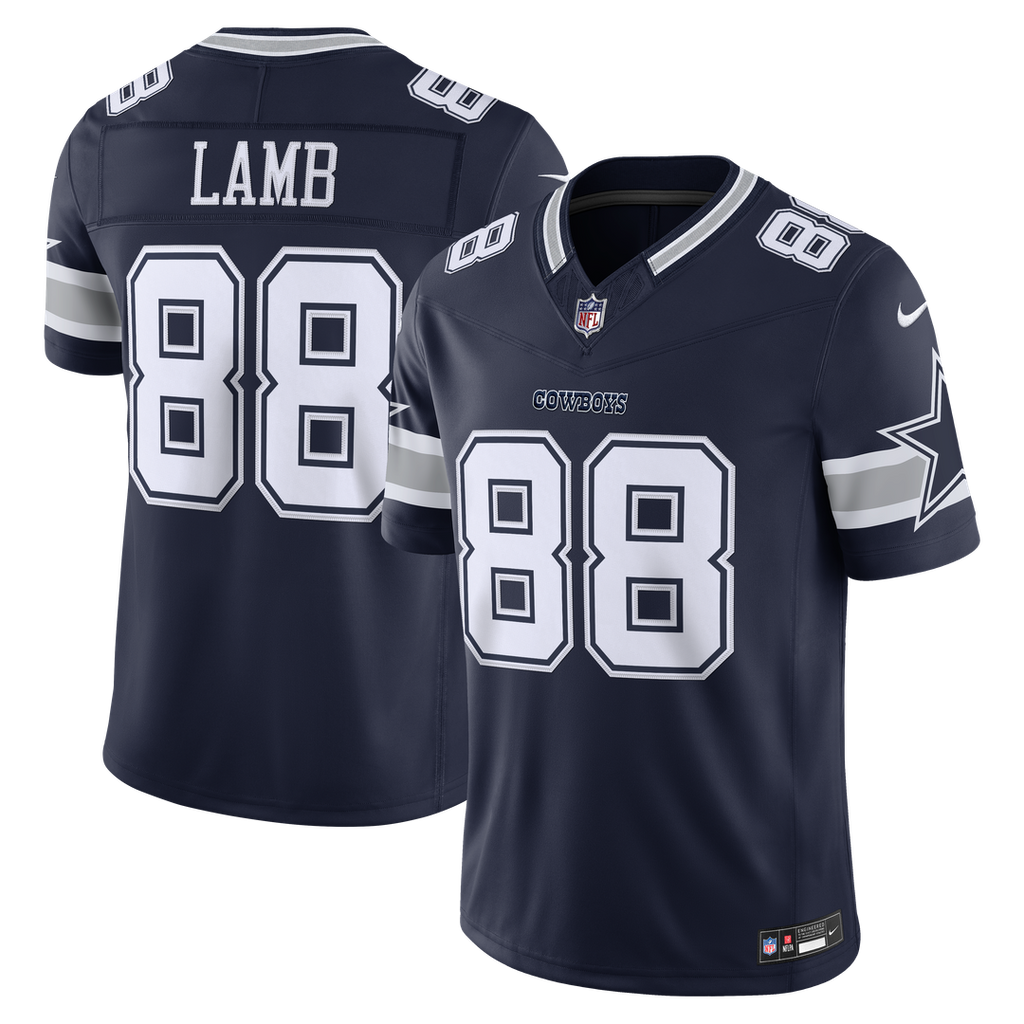Dallas Cowboys CeeDee Lamb Nike Navy Team Vapor FUSE Stitched Limited Jersey