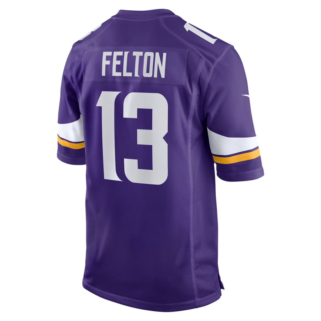 Minnesota Vikings Tai Felton Nike Purple Game Jersey